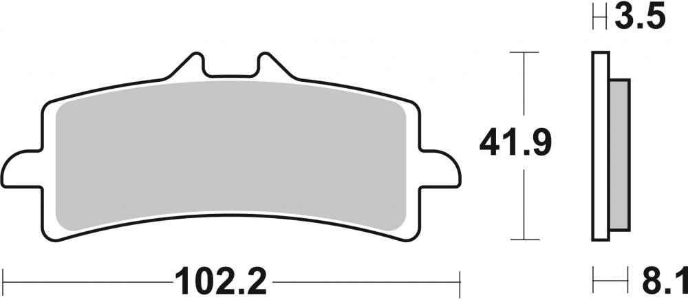 SBS Bremsbeläge Offroad & ATV Sintermetall - 841DC