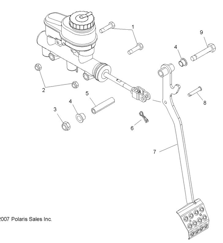 BRAKES, PEDAL AND MASTER CYLINDER MOUNTING