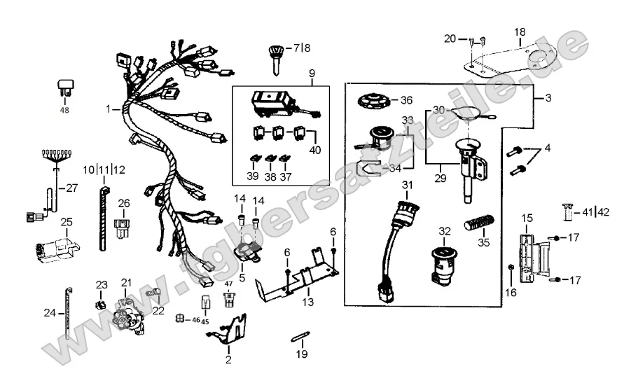 Kabelbaum - Schlosssatz