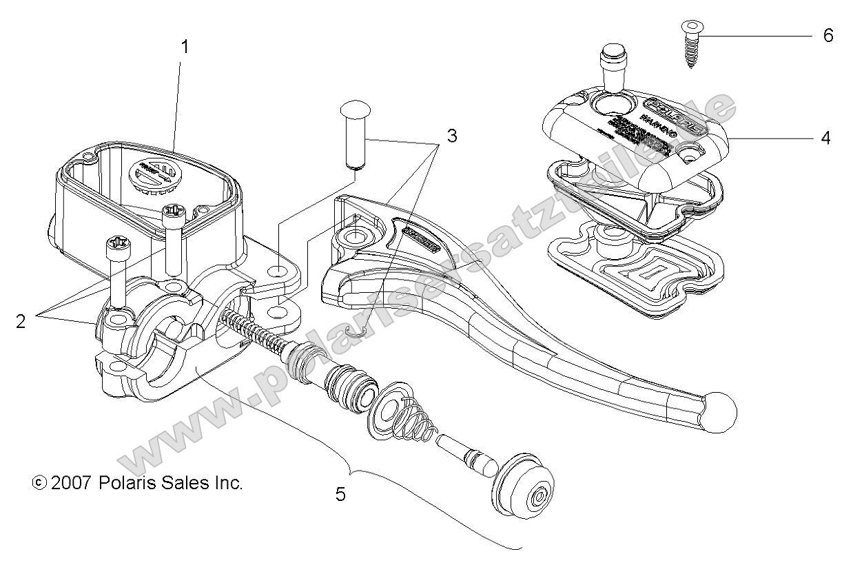 Brakes, Right Hand Master Cylinder
