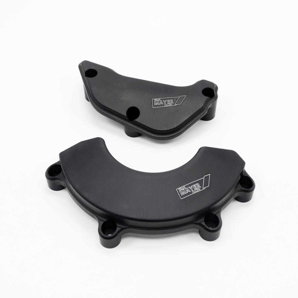 Racing CNC Motordeckelschutz Set schwarz Kawasaki ZX10R Ninja 2011-19