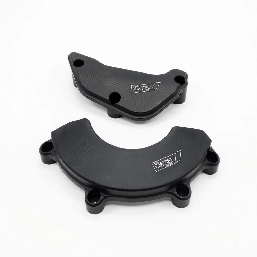 Racing CNC Motordeckelschutz Set schwarz Kawasaki ZX10R Ninja 2011-19