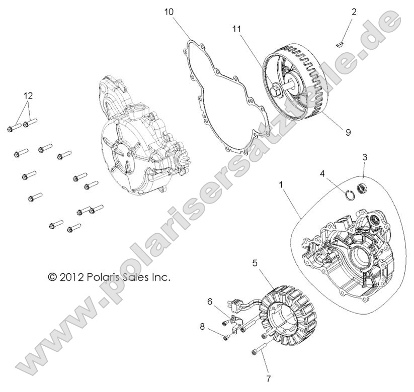Engine, Stator and Cover