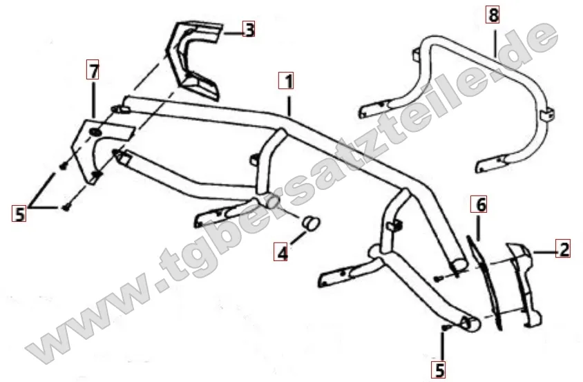 Hecksturzbügel - Halter Gepäckträger