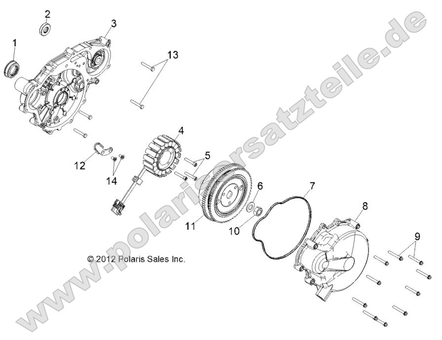 Engine, Stator and Flywheel