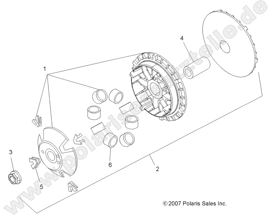 DRIVE TRAIN, PRIMARY CLUTCH DRIVE TRAIN, PRIMARY CLUTCH