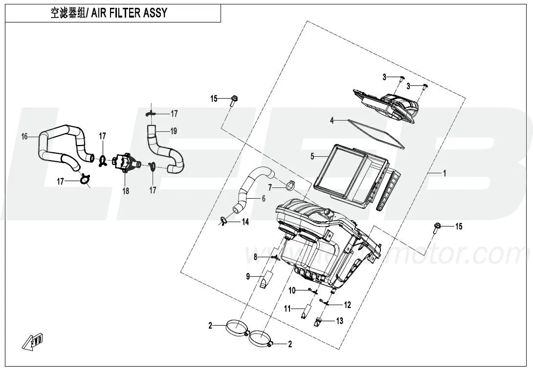 Luftfilter komplett (kpl.) 