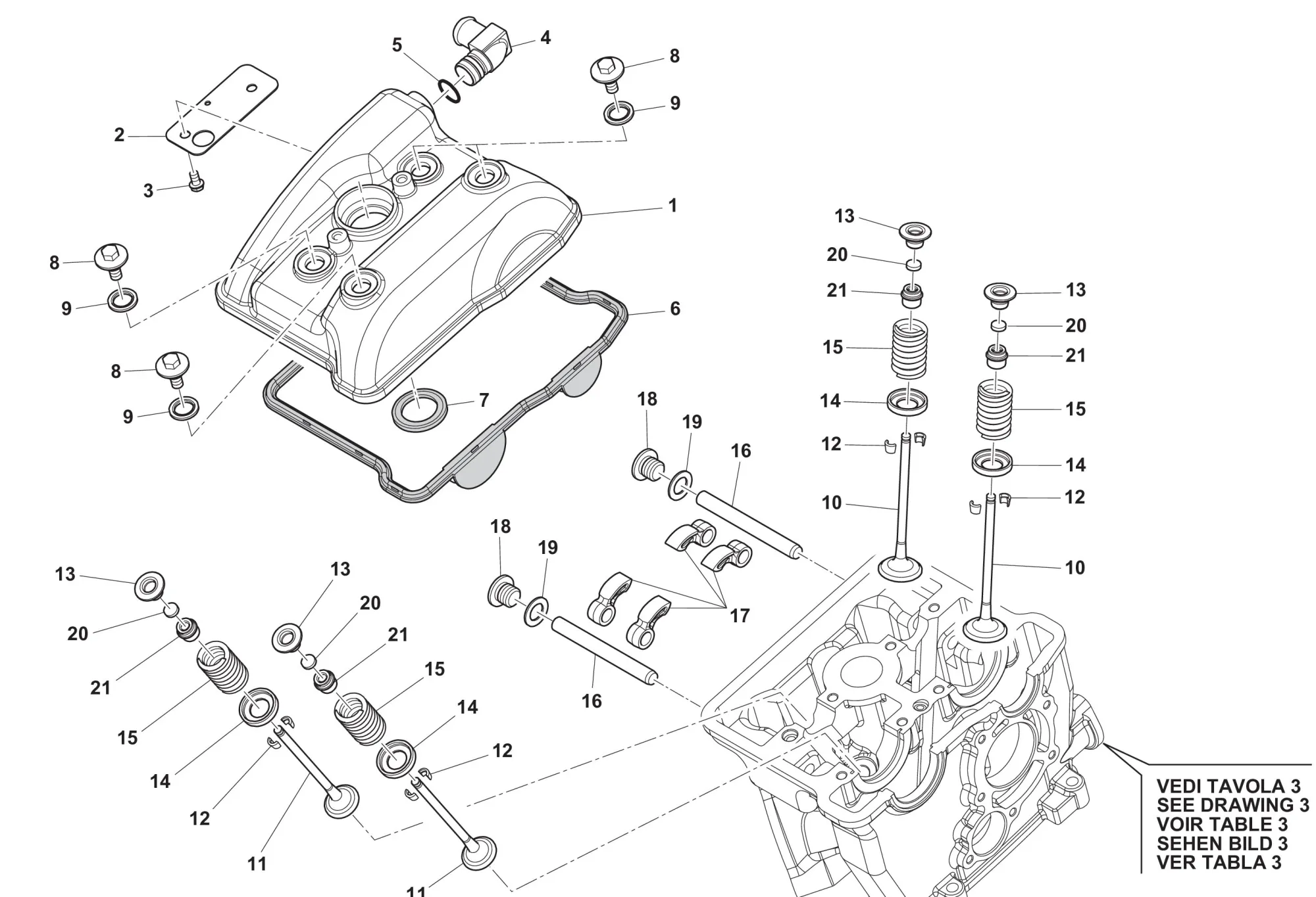 Ventildeckel Ventildeckel