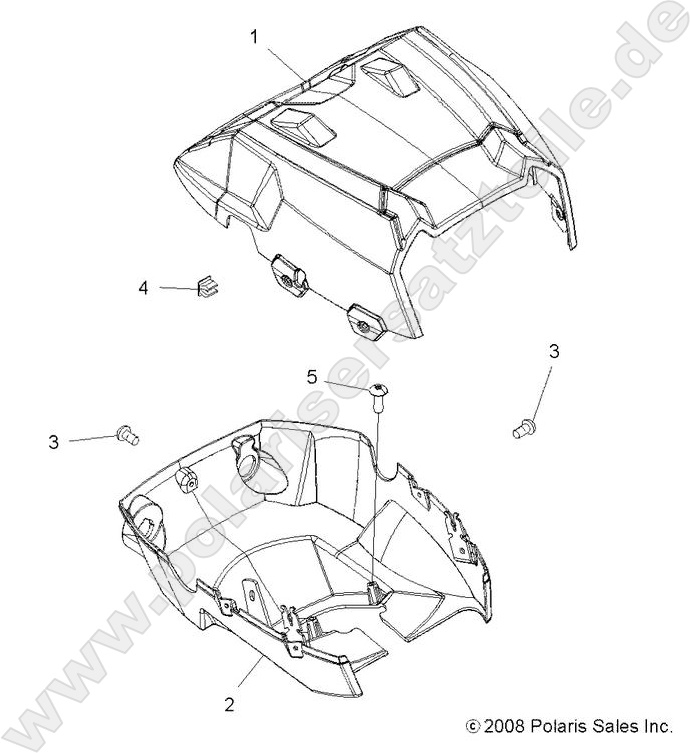 BODY, HEADLIGHT POD BODY, HEADLIGHT POD