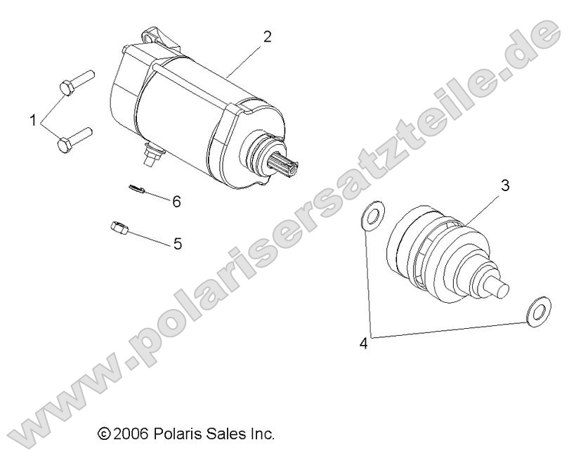 ENGINE, STARTING MOTOR