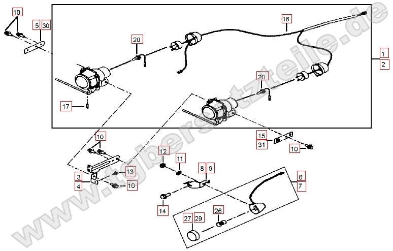 Scheinwerfer - Blinker vorne