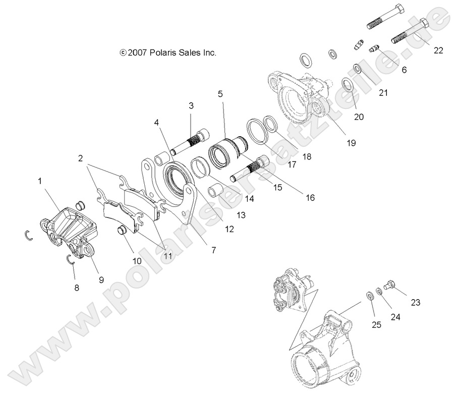 BRAKES, REAR CALIPER BRAKES, REAR CALIPER