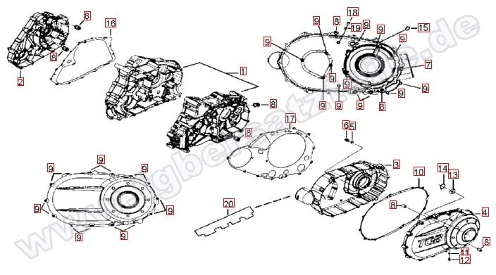 Motorgehäuse Motorgehäuse