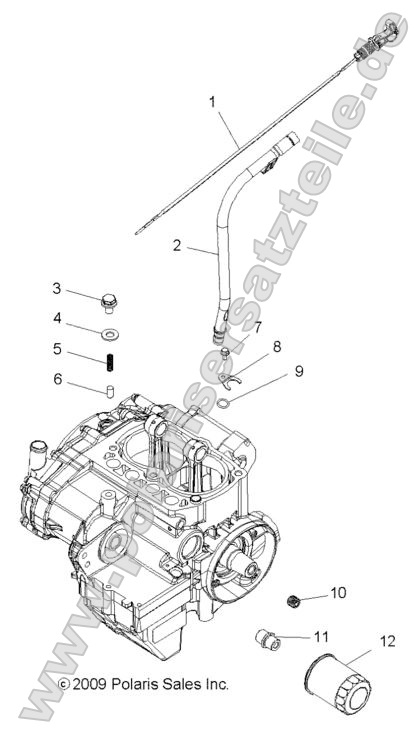 ENGINE, OIL FILTER and DIPSTICK