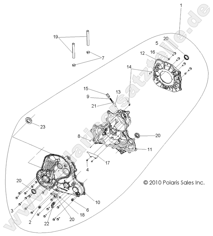 DRIVE TRAIN, MAIN GEARCASE (Built 3/02/11 and After)