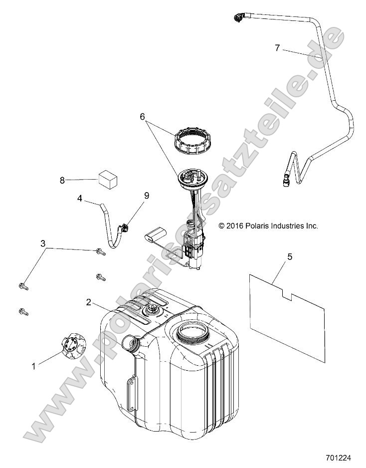 Body, Fuel Tank Asm. Body, Fuel Tank Asm.