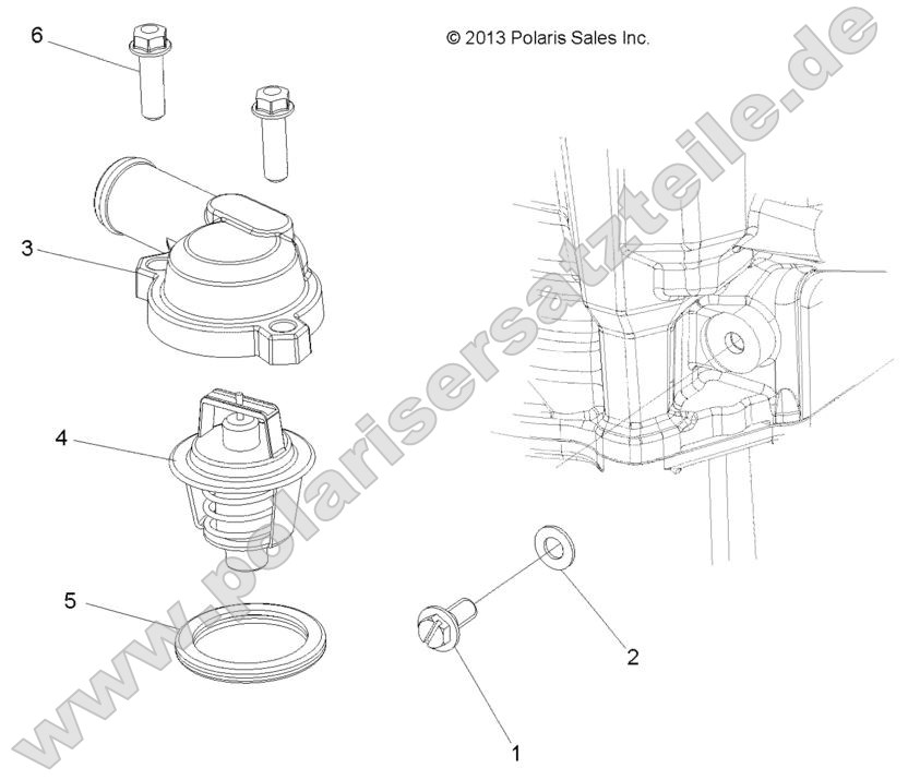 Engine, Thermostat and Cover