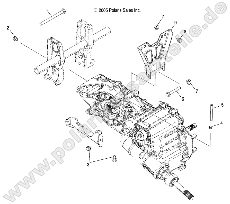 DRIVE TRAIN, MAIN GEARCASE MOUNTING