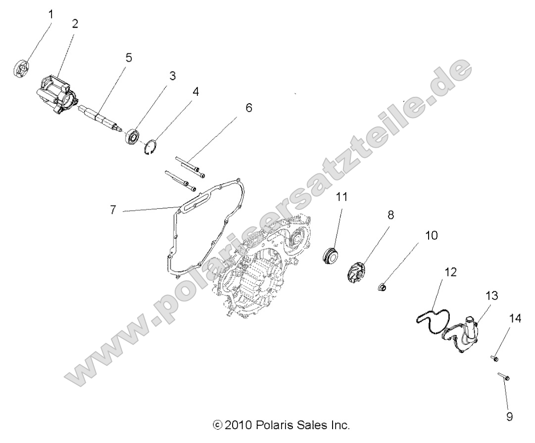Engine, Oil Pump and Water Pump Engine, Oil Pump and Water Pump