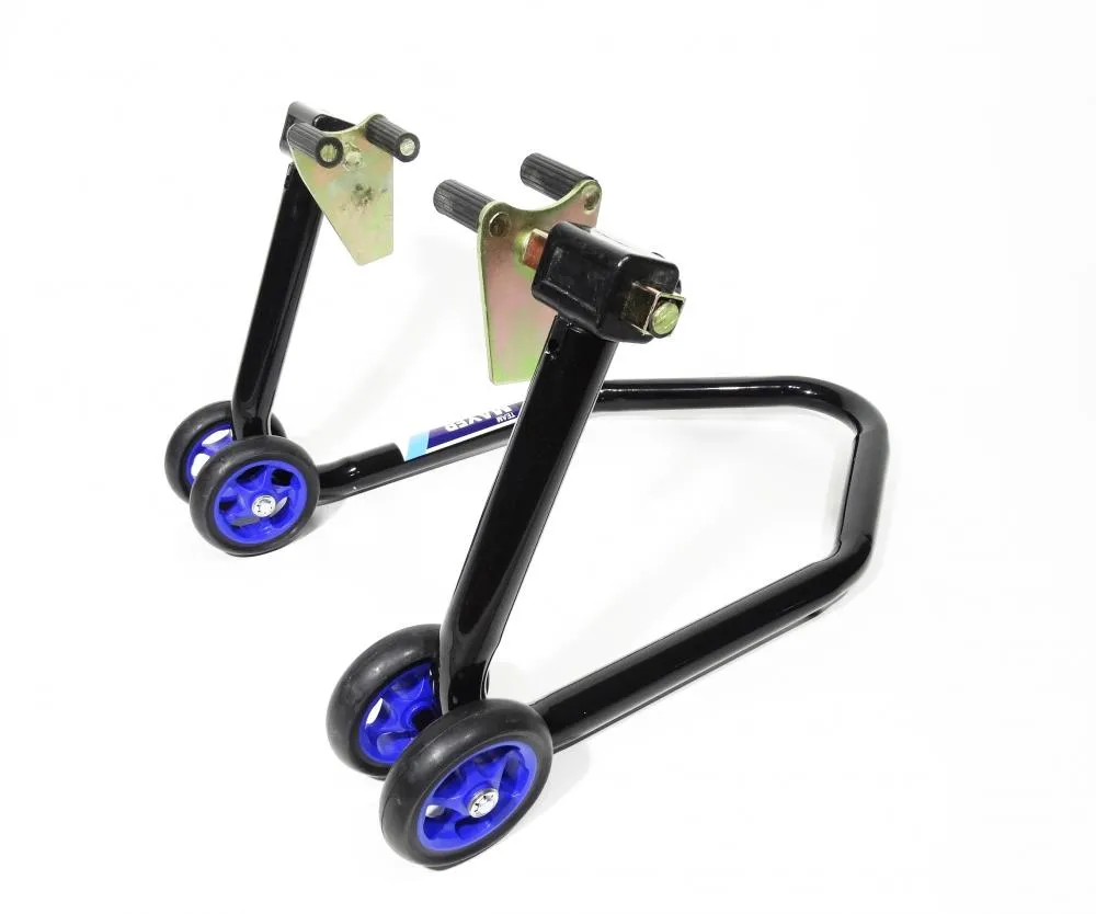 TMP Vorderrad Montageständer schwarz-blau mit V-Aufnahme