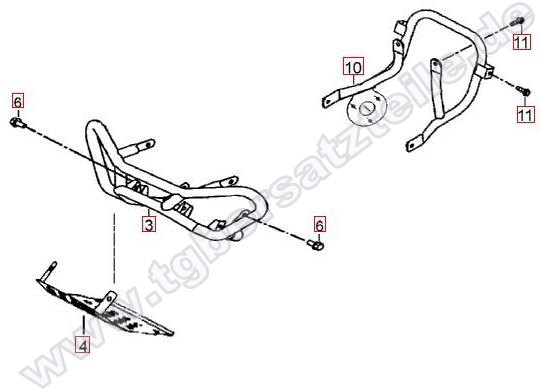 Stoßstange vorne-Haltebügel hinten