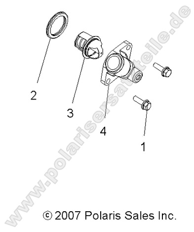 ENGINE, COOLING SYSTEM THERMOSTAT