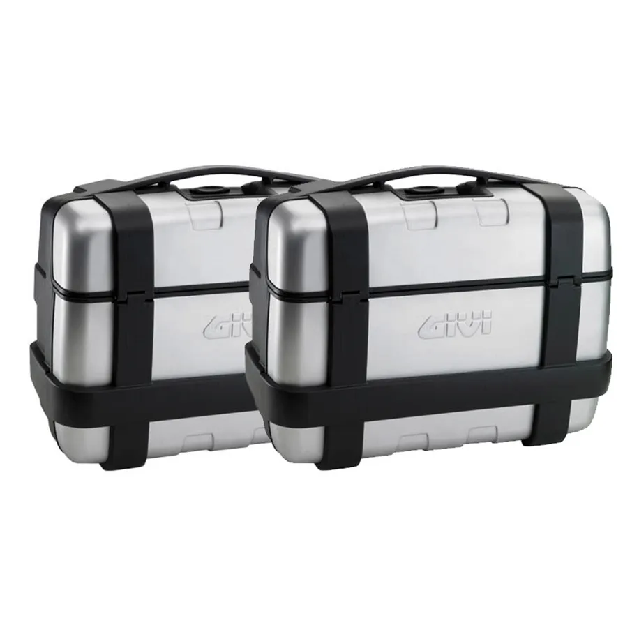 Givi_Monokey_Seitenkoffer_Set_Trekker_TRK33_mit_Alublende___je_33_Liter___silber_2 Givi Monokey Seitenkoffer Set Trekker TRK33 mit Alublende - je 33 Liter - silber