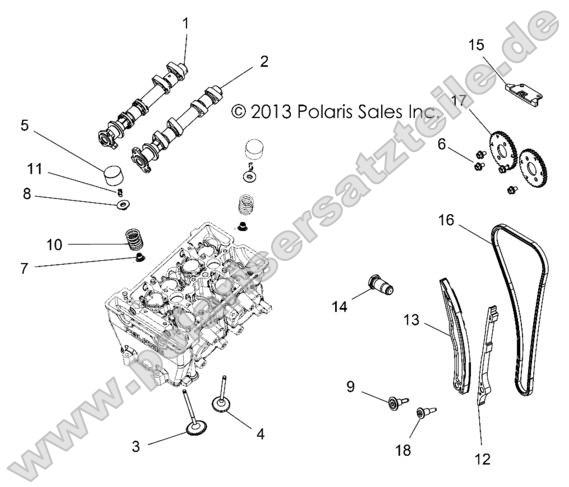 Engine, Valves and Camshaft