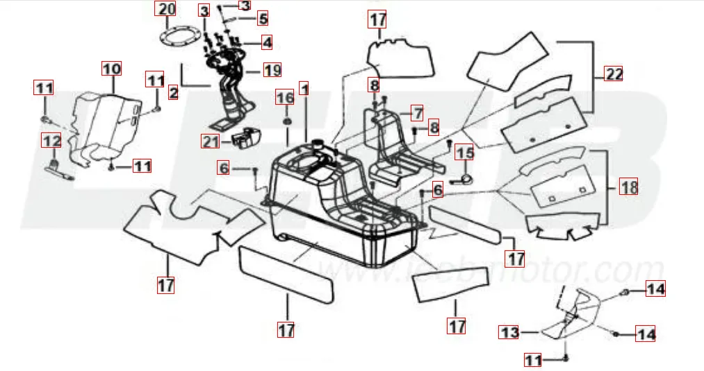 Hitzeschutz f. Krafftstofftank Hitzeschutz f. Krafftstofftank