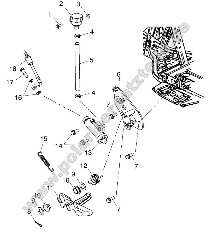 Rear Master Cylinder/Foot Pedal Rear Master Cylinder/Foot Pedal