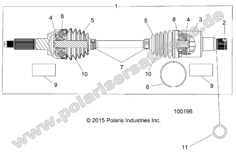 Drive Train, Rear Half Shaft (to 4/25/16)