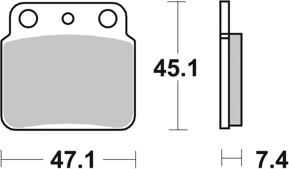 SBS Bremsbeläge Offroad & ATV Sintermetall - 649SI