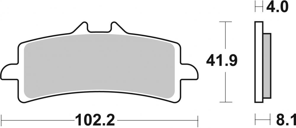 901 SBS Bremsbeläge HS Street Sintermetall ABE - 901HS