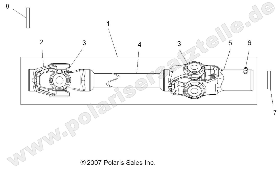 DRIVE TRAIN, FRONT PROP SHAFT DRIVE TRAIN, FRONT PROP SHAFT
