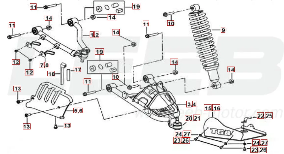 Federbein vorne Federbein vorne