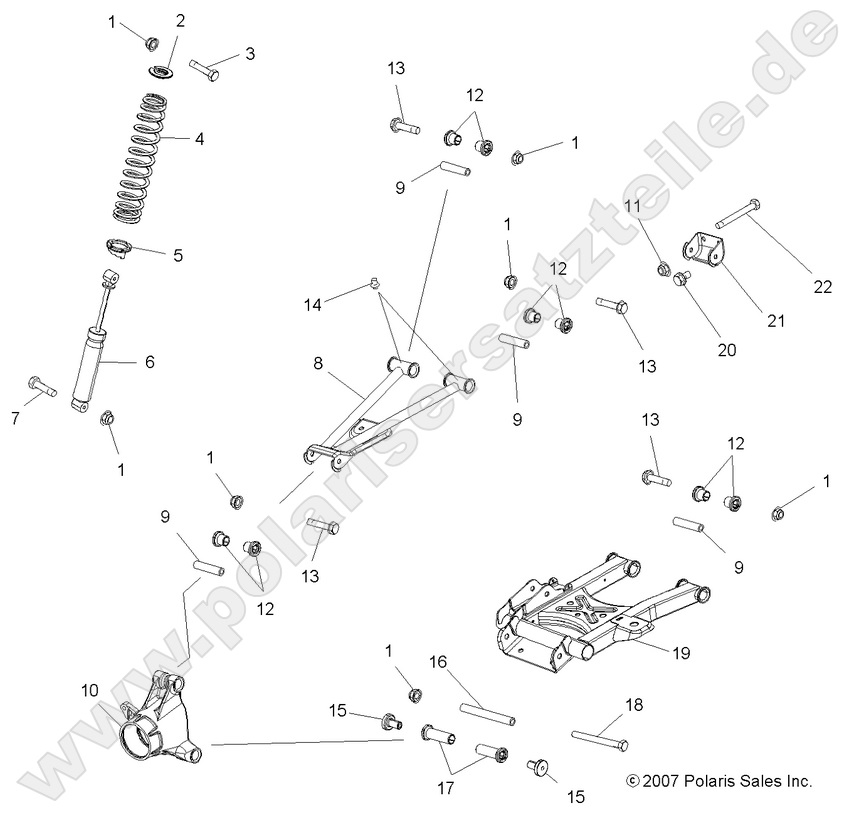 SUSPENSION, REAR SUSPENSION, REAR