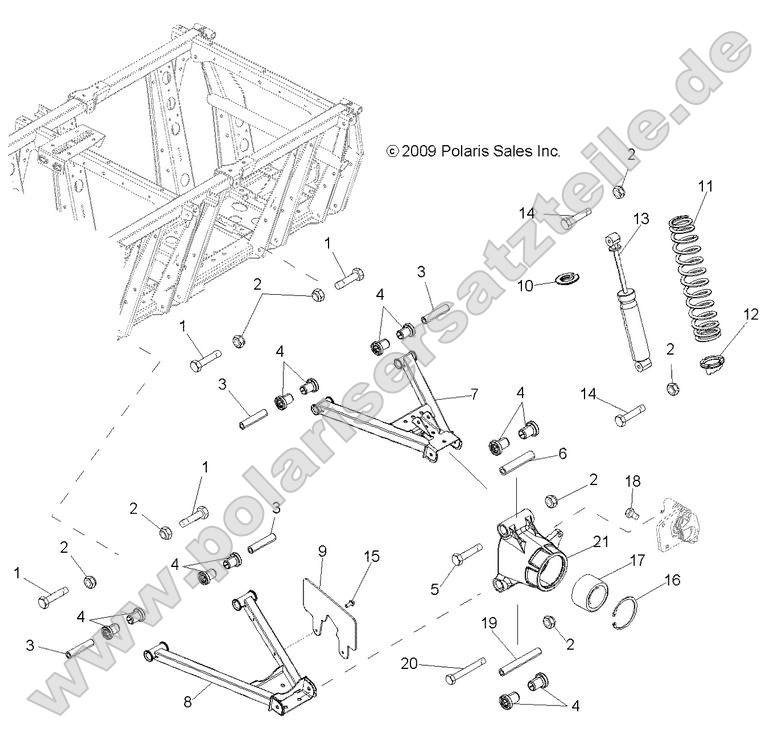 Suspension, A-Arms, Mid Drive and Rear Drive
