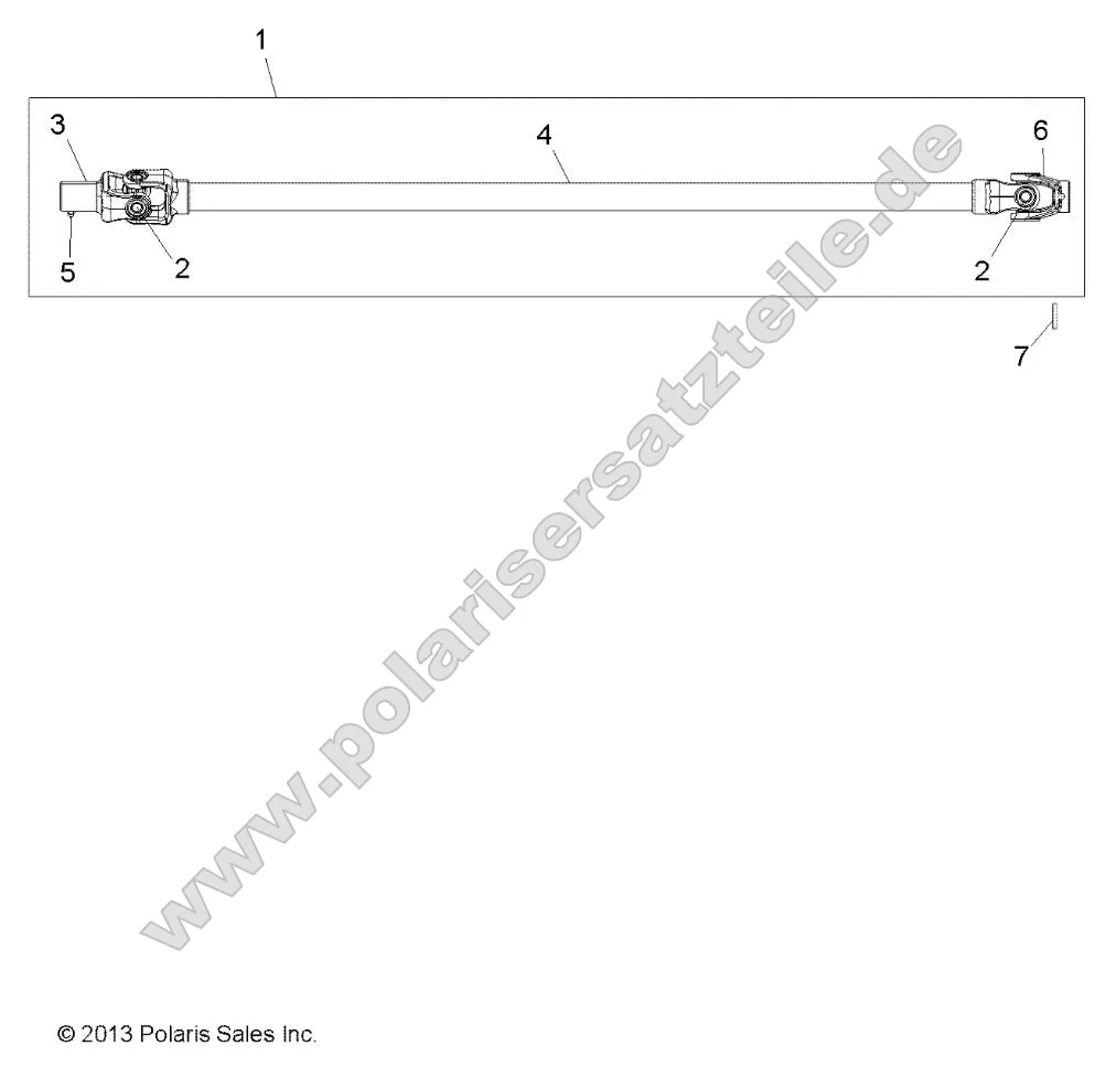 Drive Train, Front Prop Shaft Drive Train, Front Prop Shaft