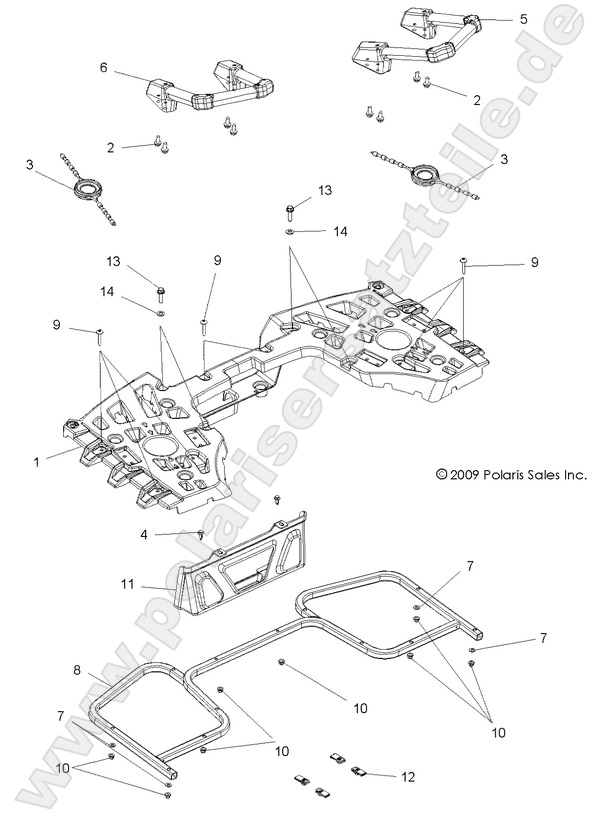 BODY, REAR RACK ASM.