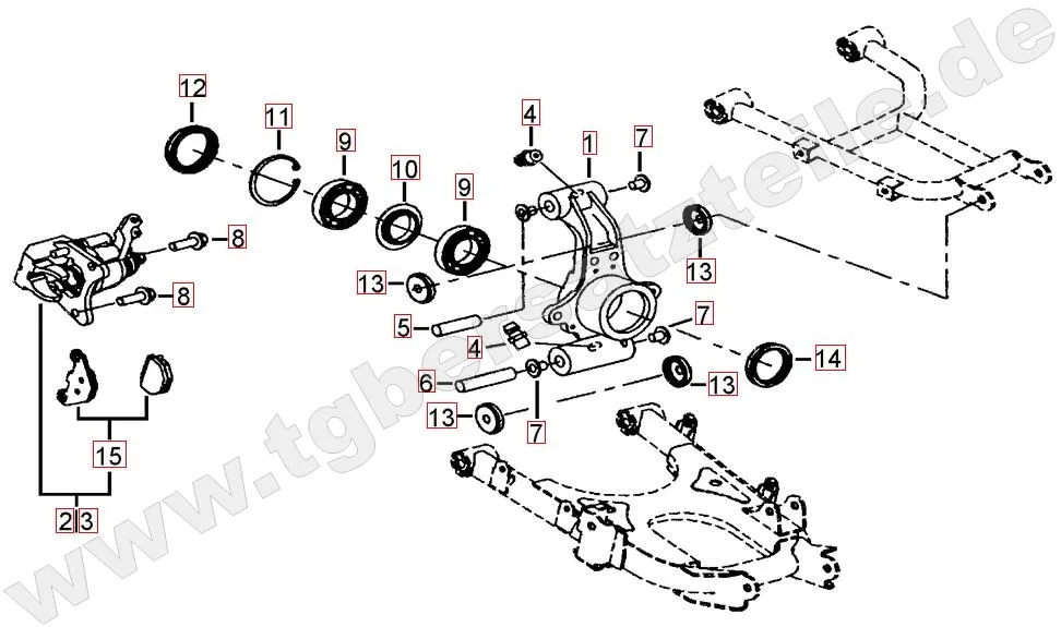 Hinterradachse Hinterradachse