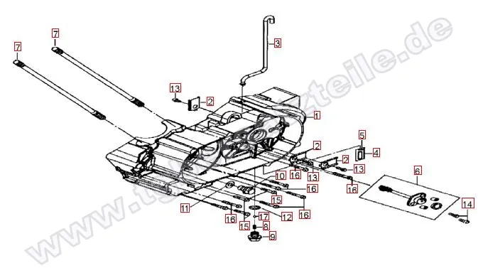 Motorgehäuse links Motorgehäuse links