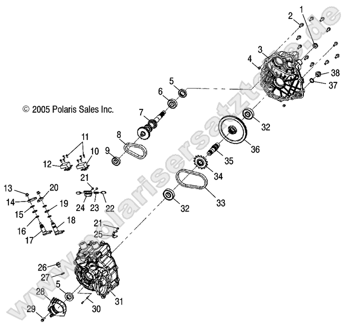 DRIVE TRAIN, MAIN GEARCASE DRIVE TRAIN, MAIN GEARCASE