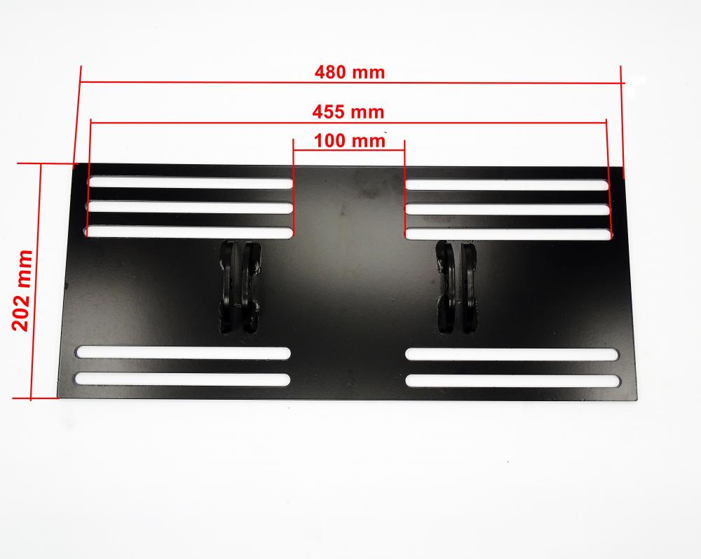 TMP_Schneeschild_Montageplatte_Universal_fuer_Moose_Plow_Centermontage_Abmessungen TMP Schneeschild Montageplatte Universal Quad - ATV für Moose Plow Centermontage
