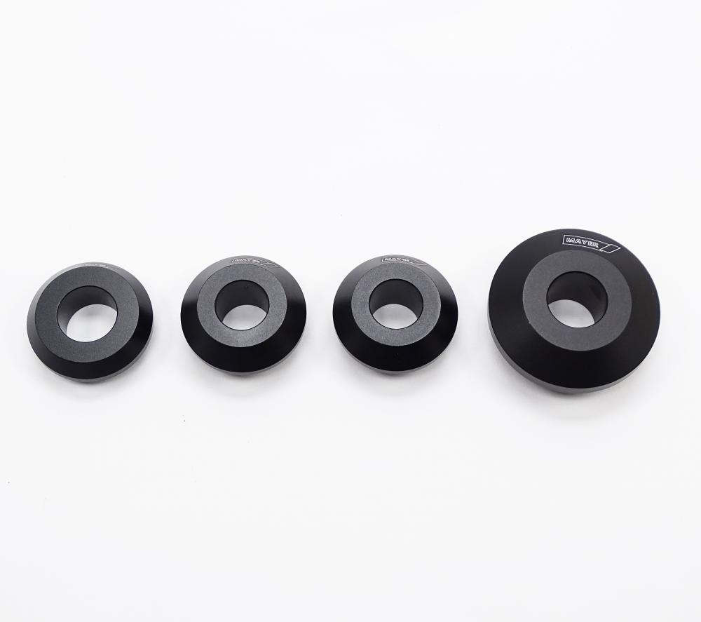 TMP Racing Felgen Distanzbuchsen Set schwarz Yamaha YZF R6 2017-