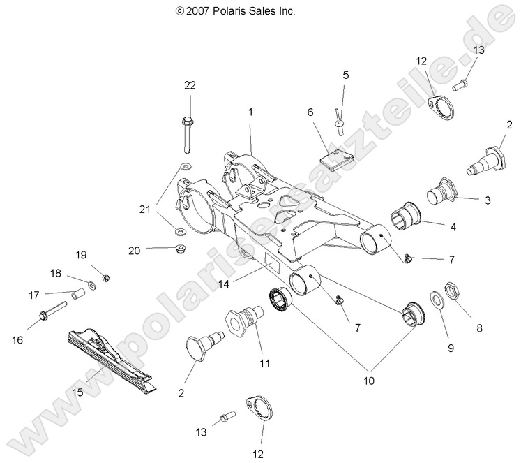 SUSPENSION, SWING ARM SUSPENSION, SWING ARM