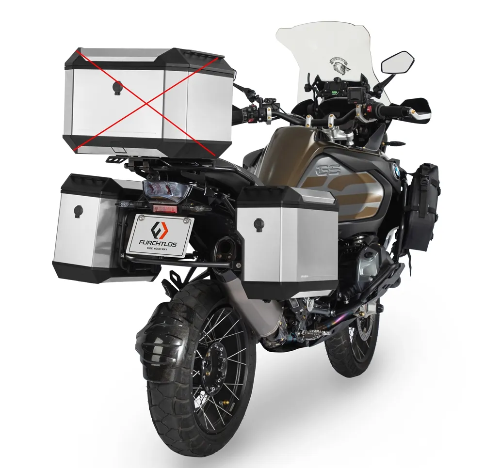 Furchtlos RANGER OFFSET Seitenkofferträger inkl. Seitenkoffer Set - Honda CRF 1100 Africa Twin 2020-24