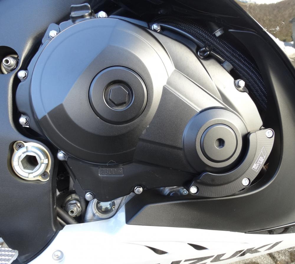 Racing CNC Motordeckelschutz Set schwarz Suzuki GSX-R 1000 2009-16