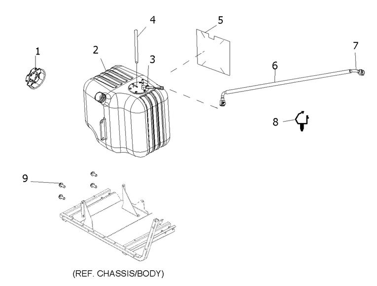 BODY, FUEL TANK ASM.