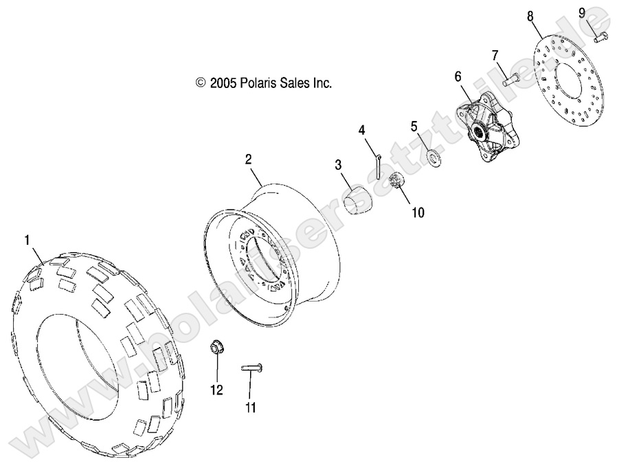 WHEELS, FRONT TIRE and BRAKE DISC WHEELS, FRONT TIRE and BRAKE DISC