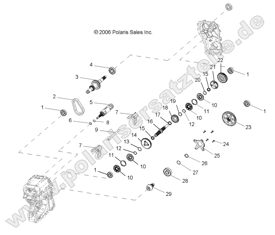 GEARCASE INTERNAL GEARCASE INTERNAL